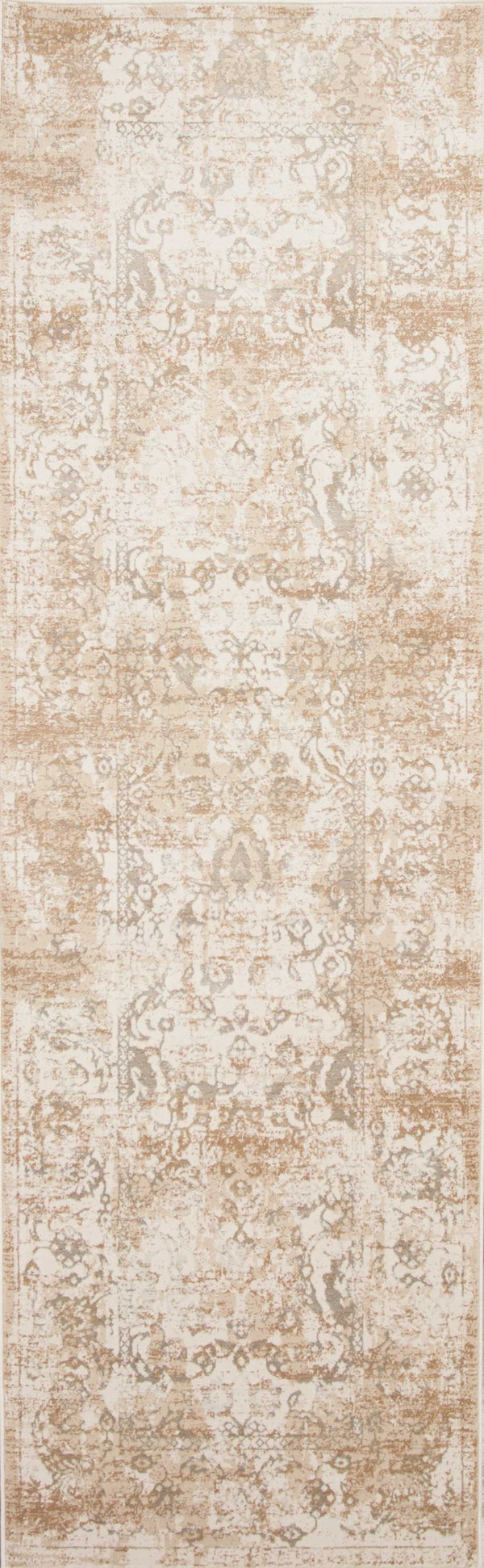 Rugs Kitchen Runner Rugs - 2'2" x 6'11" Runner Polypropylene Beige Area Rug HomeRoots