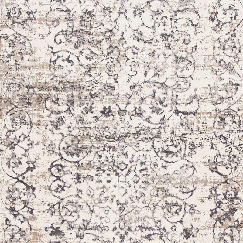 Rugs Kitchen Runner Rugs - 2'2" x 6'11" Runner Polypropylene Ivory/Grey Area Rug HomeRoots