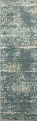 Rugs Kitchen Runner Rugs - 2'2" x 6'11" Runner Polypropylene Slate Area Rug HomeRoots