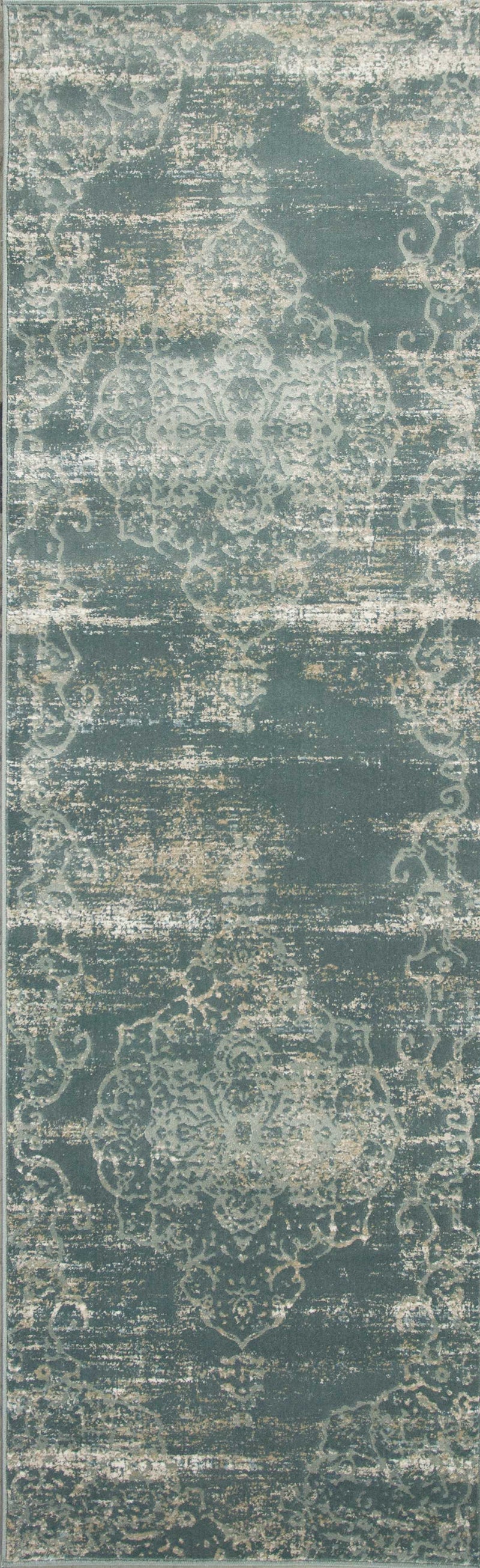 Rugs Kitchen Runner Rugs - 2'2" x 6'11" Runner Polypropylene Slate Area Rug HomeRoots