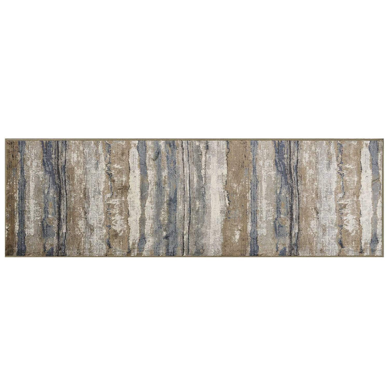 Rugs Kitchen Runner Rugs - 2'2"X 6'11" Runner Viscose Ivory/Blue Area Rug HomeRoots