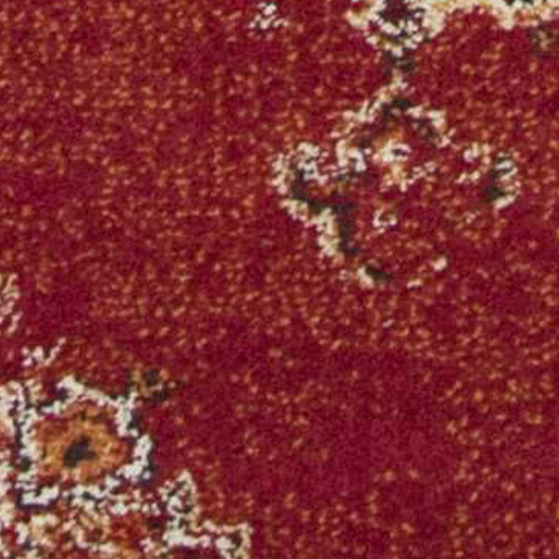 Rugs Kitchen Runner Rugs - 2'2" x 7'10" Runner Polypropylene Burnt Red Area Rug HomeRoots