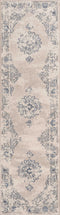 Rugs Kitchen Runner Rugs - 2'2" x 7'10" Runner Polypropylene Sky Blue Area Rug HomeRoots