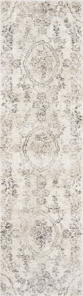 Rugs Kitchen Runner Rugs - 2'2" x 7'6" Runner Polypropylene Grey Area Rug HomeRoots