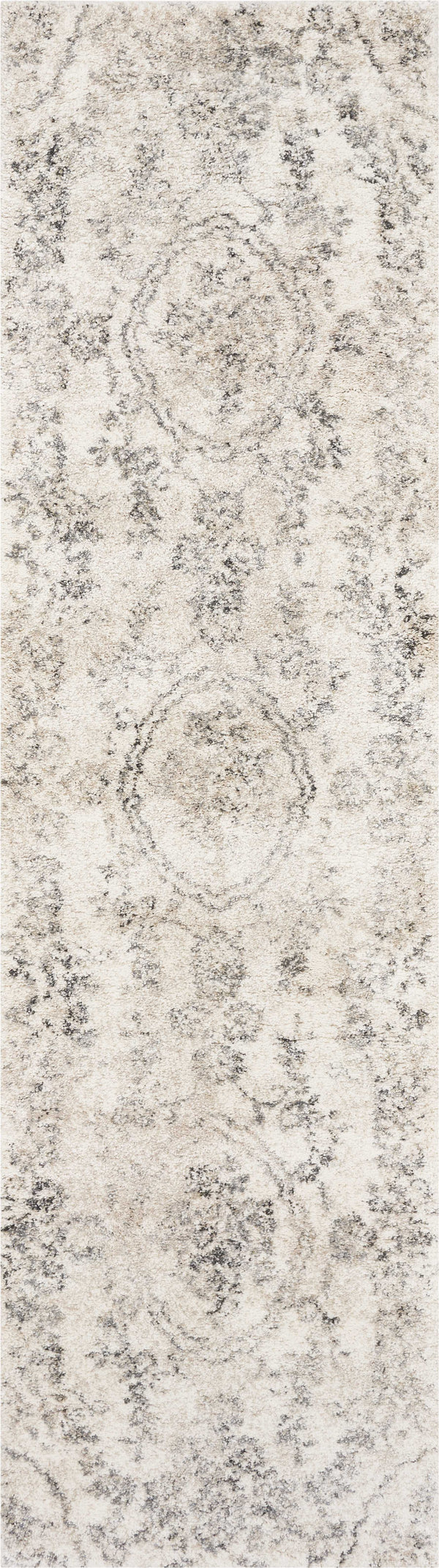 Rugs Kitchen Runner Rugs - 2'2" x 7'6" Runner Polypropylene Grey Area Rug HomeRoots