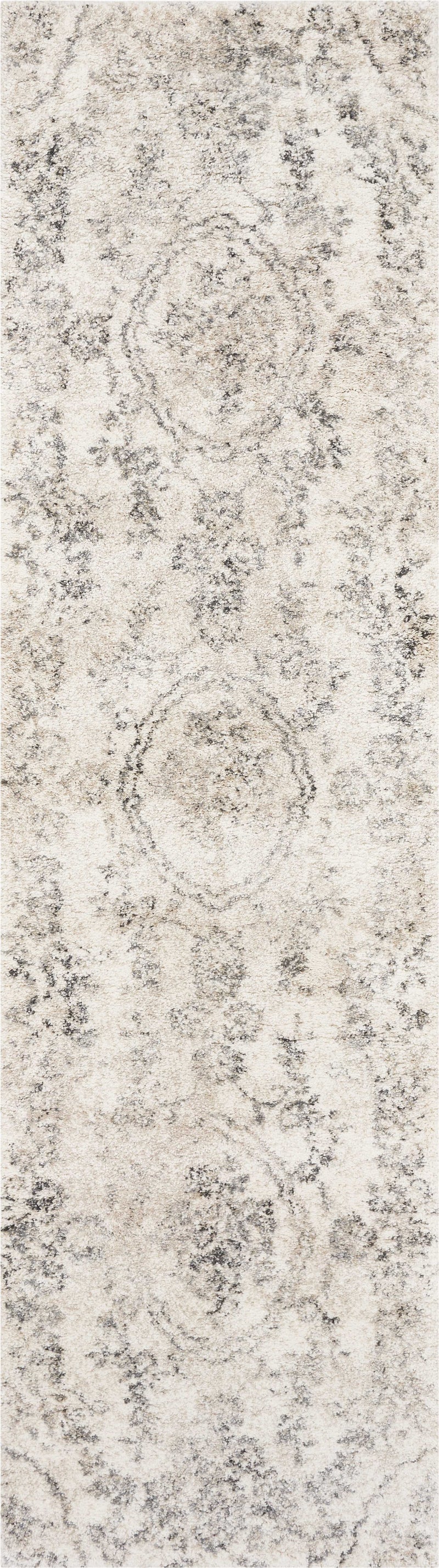 Rugs Kitchen Runner Rugs - 2'2" x 7'6" Runner Polypropylene Grey Area Rug HomeRoots