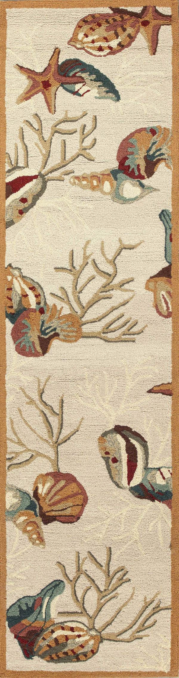 Rugs Kitchen Runner Rugs - 2' x 7'6" Runner Polyester Beige Area Rug HomeRoots