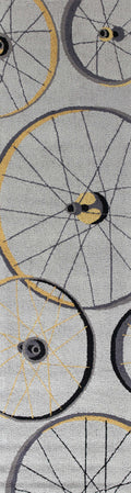 Rugs Kitchen Runner Rugs - 2' x 7'6" Runner Polyester Grey Area Rug HomeRoots