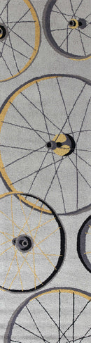 Rugs Kitchen Runner Rugs - 2' x 7'6" Runner Polyester Grey Area Rug HomeRoots