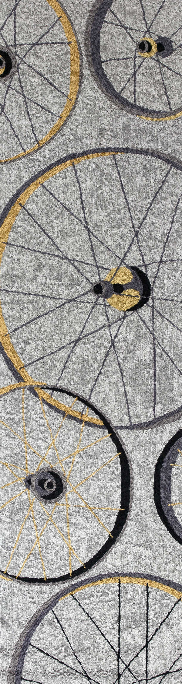 Rugs Kitchen Runner Rugs - 2' x 7'6" Runner Polyester Grey Area Rug HomeRoots