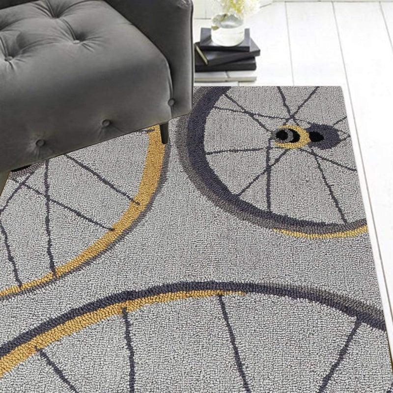 Rugs Kitchen Runner Rugs - 2' x 7'6" Runner Polyester Grey Area Rug HomeRoots