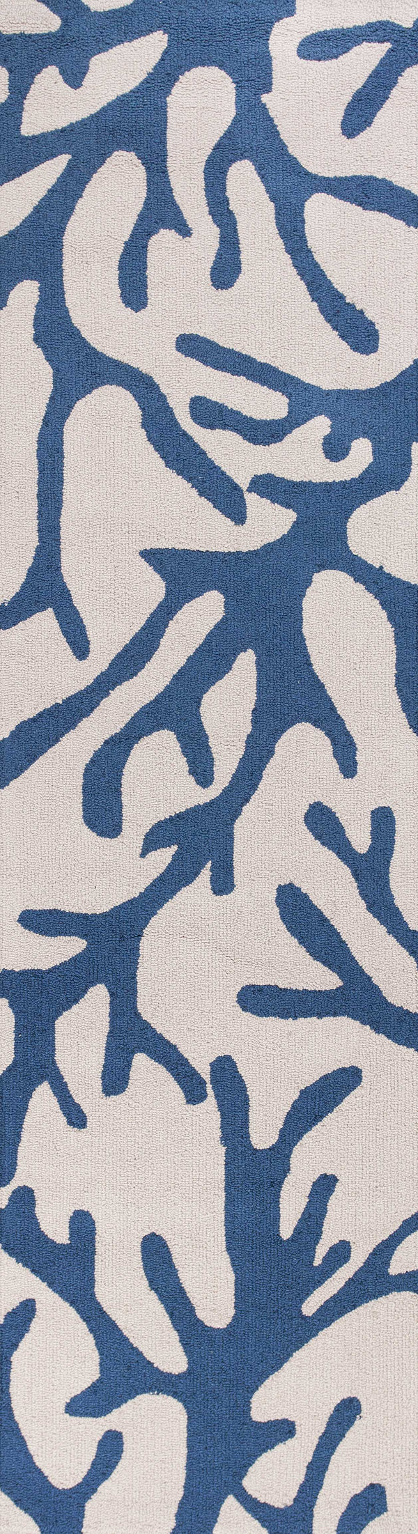 Rugs Kitchen Runner Rugs - 2' x 7'6" Runner Polyester Ivory/Blue Area Rug HomeRoots