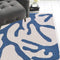 Rugs Kitchen Runner Rugs - 2' x 7'6" Runner Polyester Ivory/Blue Area Rug HomeRoots