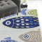 Rugs Kitchen Runner Rugs - 2' x 7'6" Runner Polyester Light Blue Area Rug HomeRoots