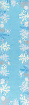 Rugs Kitchen Runner Rugs - 2' x 7'6" Runner Polyester Sea Blue Area Rug HomeRoots