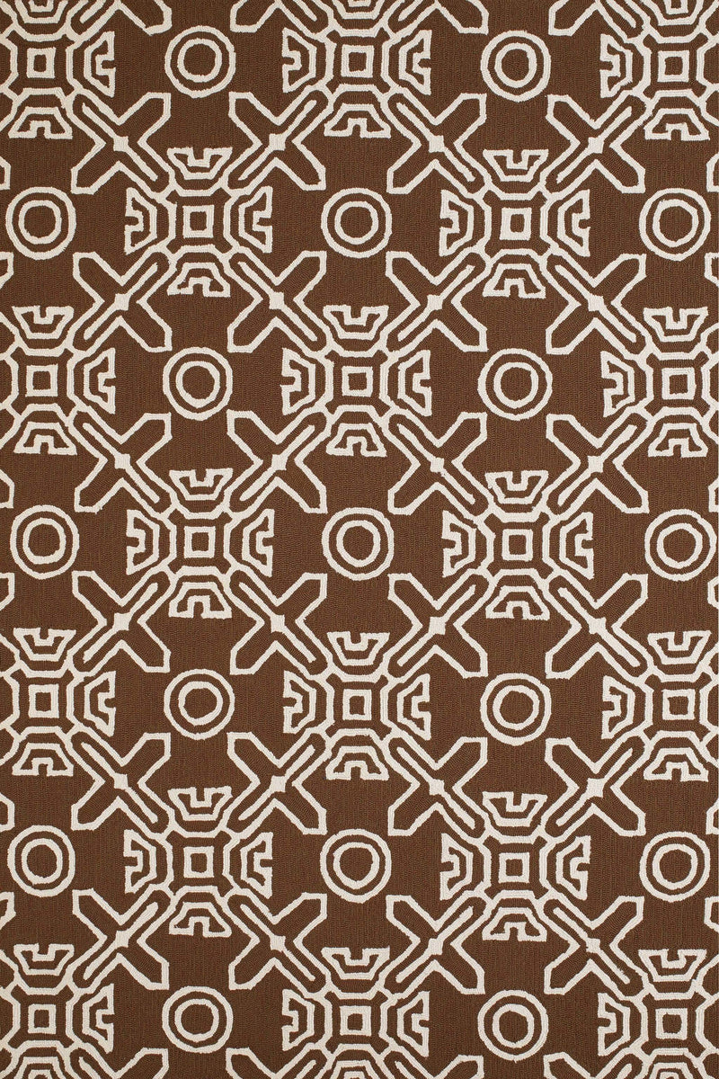 Rugs Large Area Rugs - 60" x 90" x 0.3" Chocolate Polypropylene Area Rug HomeRoots