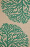 Rugs Large Area Rugs - 60" x 90" x 0.3" Sea green Polypropylene Area Rug HomeRoots