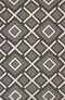 Rugs Large Area Rugs - 94" x 118" x 0.47" Charcoal Olefin Oversize Rug HomeRoots