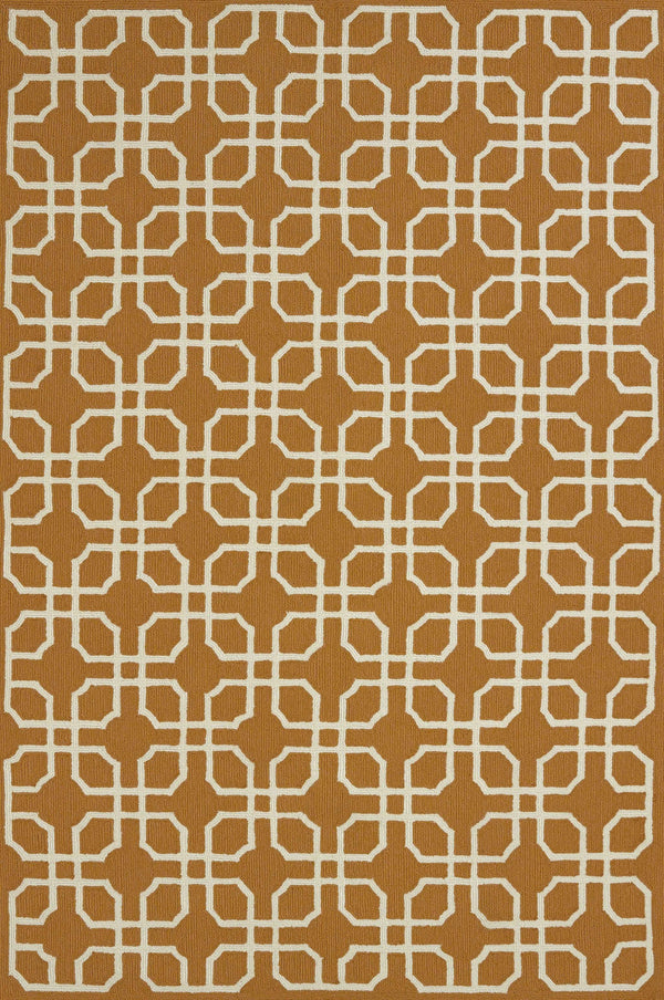 Rugs Large Area Rugs - 94" x 118" x 0.47" Cinnamon Olefin Oversize Rug HomeRoots
