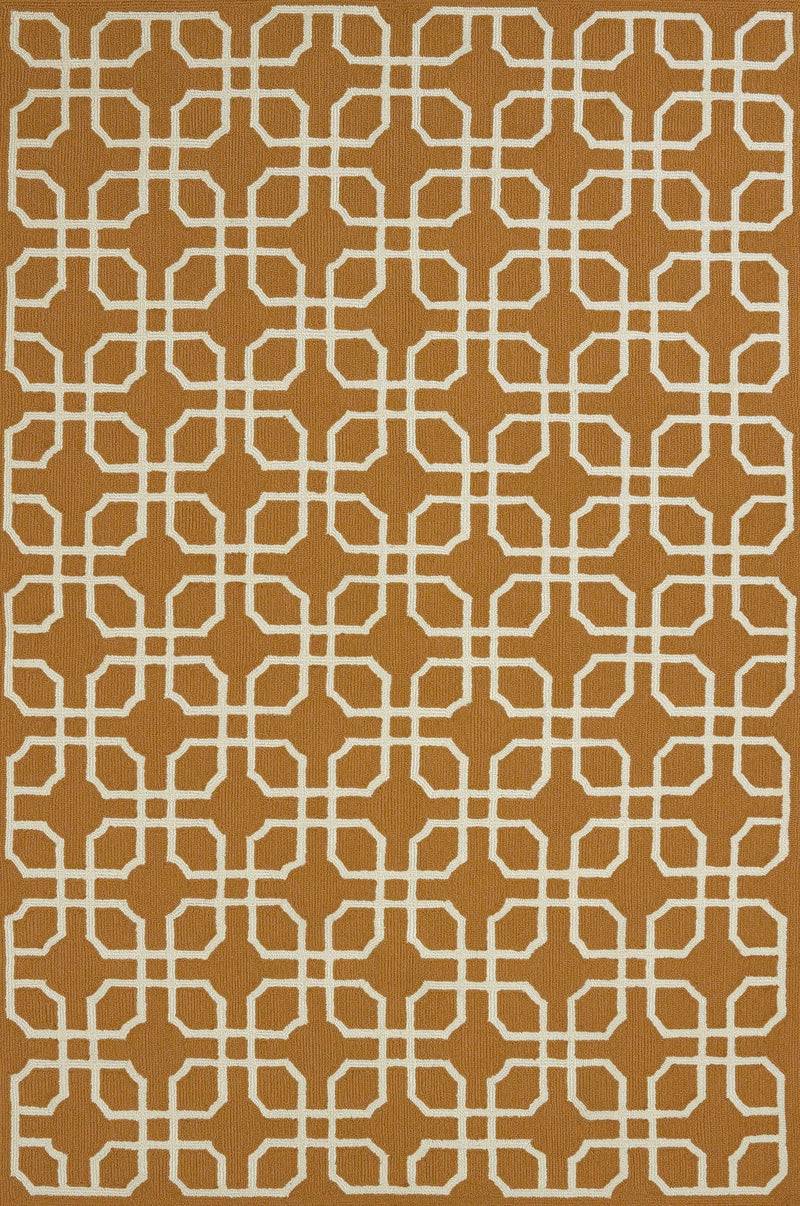 Rugs Large Area Rugs - 94" x 118" x 0.47" Cinnamon Olefin Oversize Rug HomeRoots