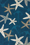 Rugs Large Area Rugs - 94" x 118" x 0.47" Cyan Olefin Oversize Rug HomeRoots