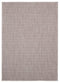 Rugs Large Area Rugs 94" x 126" x 0.04" Terracotta Polypropylene Oversize Rug 6914 HomeRoots