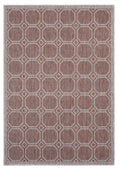 Rugs Large Area Rugs 94" x 126" x 0.04" Terracotta Polypropylene Oversize Rug 6922 HomeRoots