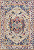Rugs Large Area Rugs 94" x 126" x 0.35" Cream Olefin/Frieze Oversize Rug 6469 HomeRoots