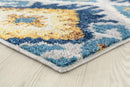 Rugs Large Area Rugs - 94" x 126" x 0.35" Midnight Olefin/Frieze Blue Oversize Rug HomeRoots