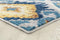 Rugs Large Area Rugs - 94" x 126" x 0.35" Midnight Olefin/Frieze Blue Oversize Rug HomeRoots