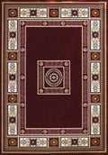 Rugs Large Area Rugs - 94" x 126" x 0.39" Ruby Polyester Oversize Rug HomeRoots