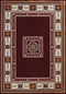 Rugs Large Area Rugs - 94" x 126" x 0.39" Ruby Polyester Oversize Rug HomeRoots