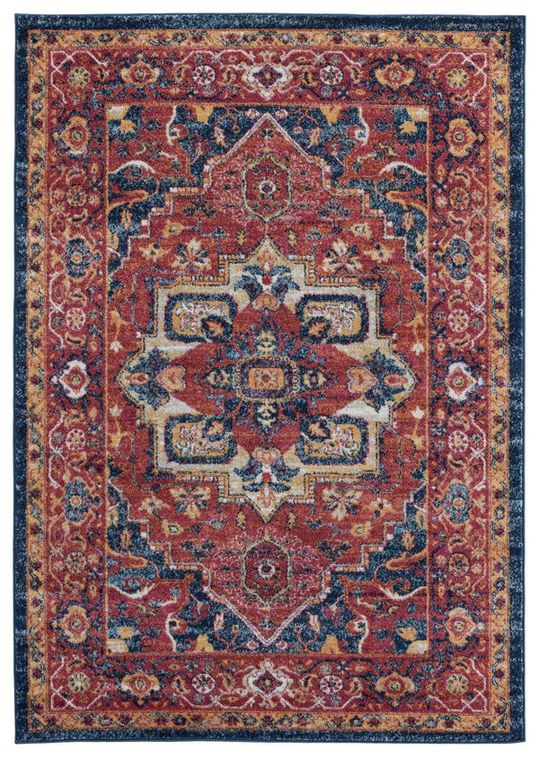 Rugs Large Area Rugs - 94" x 126" x 0.4" Brick Olefin Oversize Rug HomeRoots