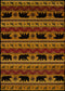 Rugs Large Area Rugs - 94" x 126" x 0.4" Multi Polypropylene Nordic Bear Oversize Rug HomeRoots