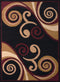 Rugs Large Area Rugs Cheap 94" x 126" x 0.31" Burgundy Polypropylene Oversize Rug 8797 HomeRoots