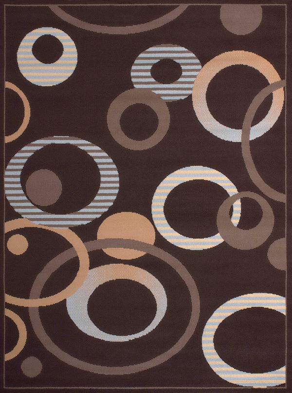 Rugs Large Area Rugs Cheap - 94" x 126" x 0.31" Chocolate Polypropylene Oversize Rug HomeRoots