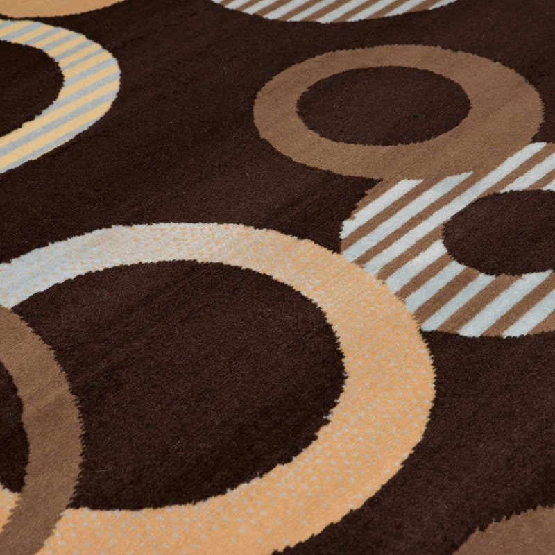 Rugs Large Area Rugs Cheap - 94" x 126" x 0.31" Chocolate Polypropylene Oversize Rug HomeRoots