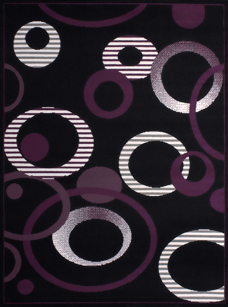 Rugs Large Area Rugs Cheap - 94" x 126" x 0.31" Plum Polypropylene Oversize Rug HomeRoots