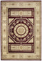 Rugs Large Area Rugs Cheap 94" x 126" x 0.47" Burgundy Polypropylene Oversize Rug 8475 HomeRoots