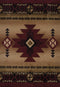 Rugs Large Area Rugs Cheap 94" x 126" x 0.47" Burgundy Polypropylene Oversize Rug 8510 HomeRoots