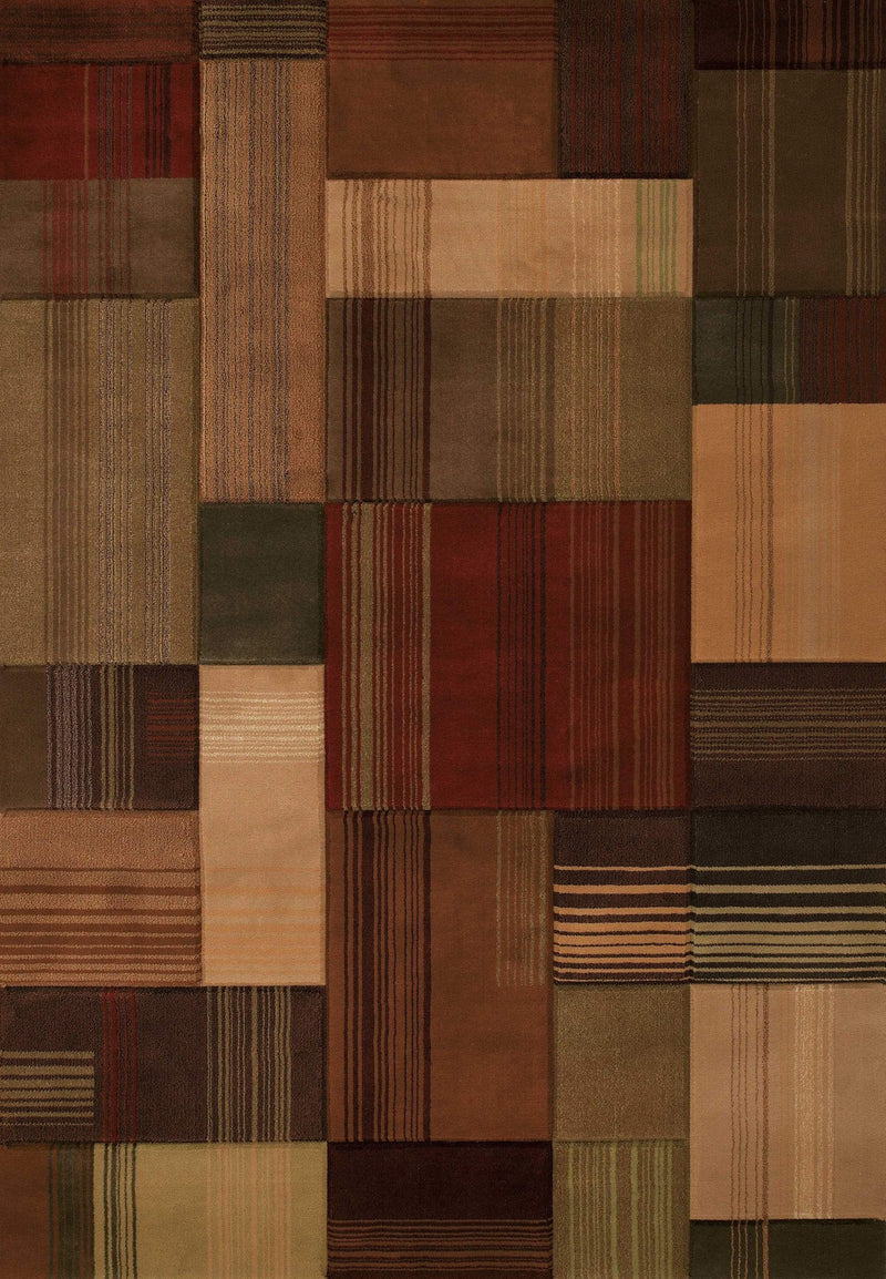 Rugs Large Area Rugs Cheap 94" x 126" x 0.47" Toffee Polypropylene Oversize Rug 8500 HomeRoots