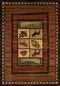 Rugs Large Living Room Rugs 94" x 126" x 0.45" Lodge Polypropylene Oversize Rug 9246 HomeRoots