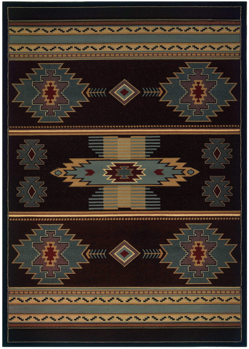 Rugs Large Living Room Rugs 94" x 126" x 0.47" Smoke Blue Polypropylene Oversize Rug 8950 HomeRoots