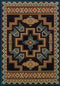 Rugs Large Living Room Rugs 94" x 126" x 0.47" Smoke Blue Polypropylene Oversize Rug 8955 HomeRoots