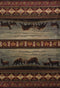 Rugs Large Living Room Rugs 94" x 126" x 0.47" Smoke Blue Polypropylene Oversize Rug 8980 HomeRoots