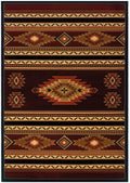 Rugs Large Living Room Rugs 94" x 126" x 0.47" Terracotta Polypropylene Oversize Rug 8960 HomeRoots
