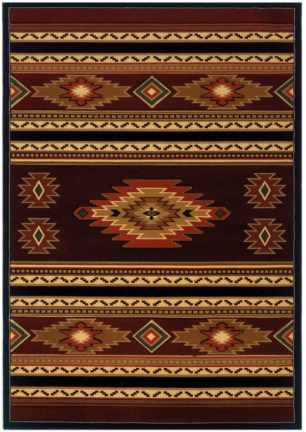 Rugs Large Living Room Rugs 94" x 126" x 0.47" Terracotta Polypropylene Oversize Rug 8960 HomeRoots
