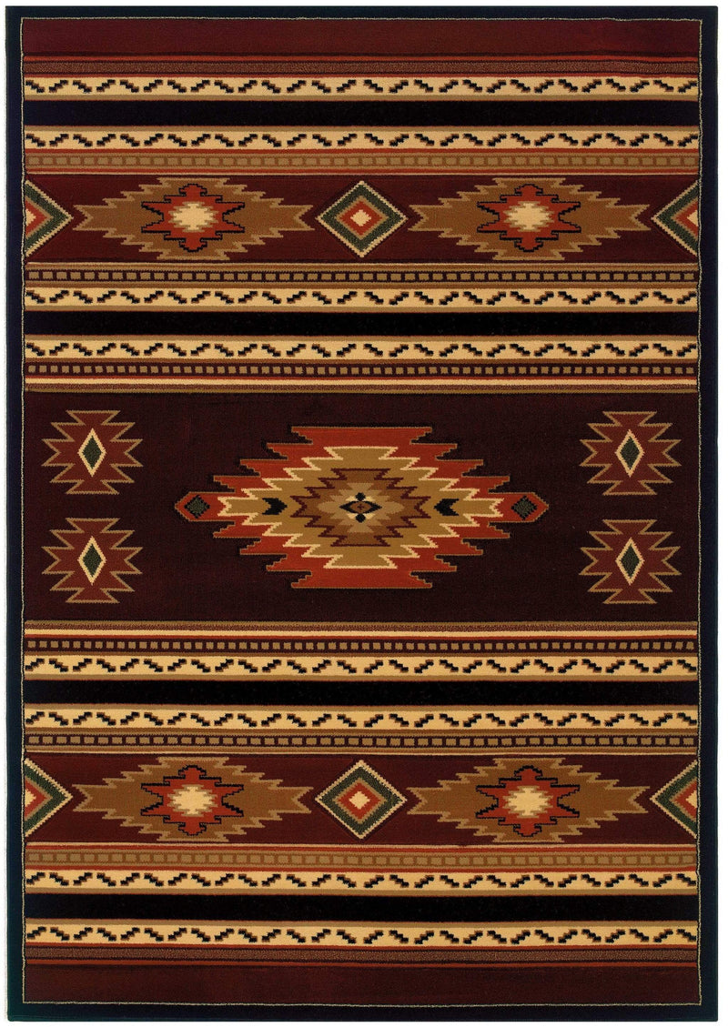 Rugs Large Living Room Rugs 94" x 126" x 0.47" Terracotta Polypropylene Oversize Rug 8960 HomeRoots