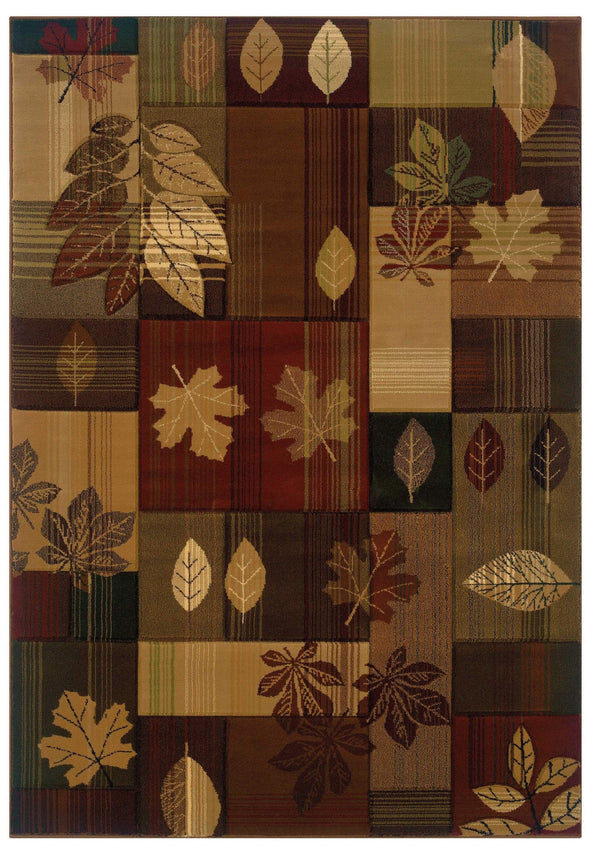 Rugs Large Living Room Rugs 94" x 126" x 0.47" Toffee Polypropylene Oversize Rug 8940 HomeRoots