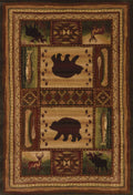 Rugs Large Living Room Rugs 94" x 126" x 0.47" Toffee Polypropylene Oversize Rug 8985 HomeRoots